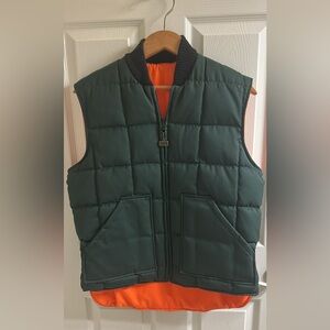 Walls vintage Puffer Vest - Green and Orange